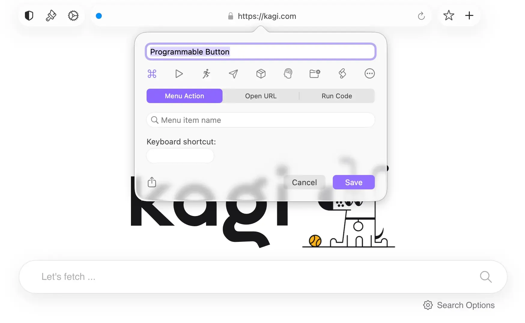 Programmable Buttons Screenshot