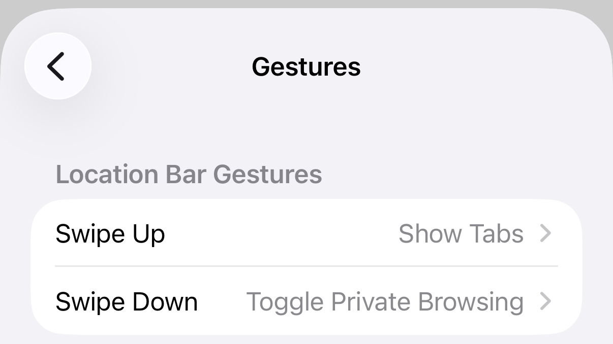 Gesture Controls Screenshot