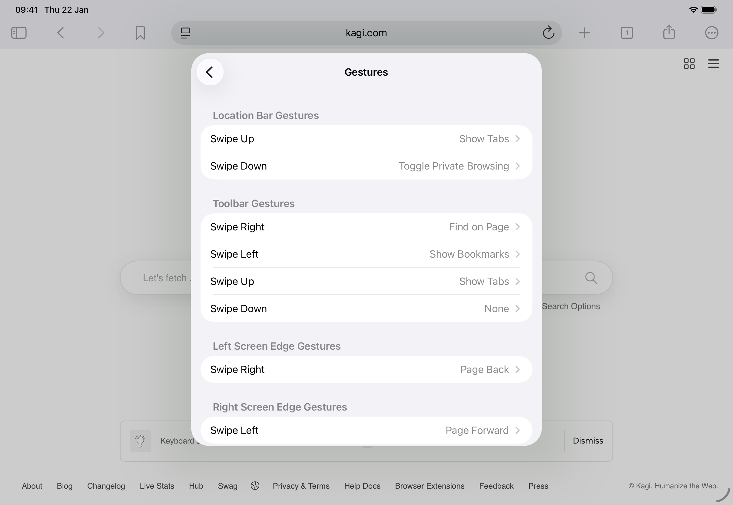 Gesture Controls Screenshot