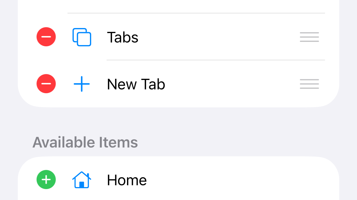 Flexible Toolbar Screenshot